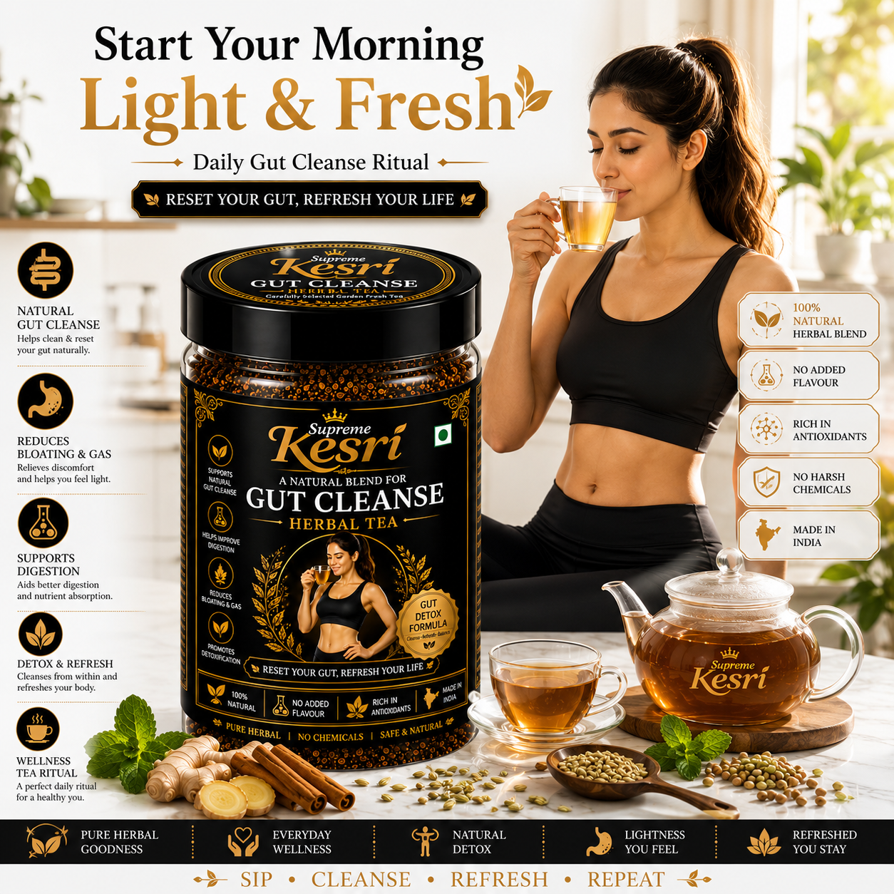 Gut Cleanse Herbal Tea -100g