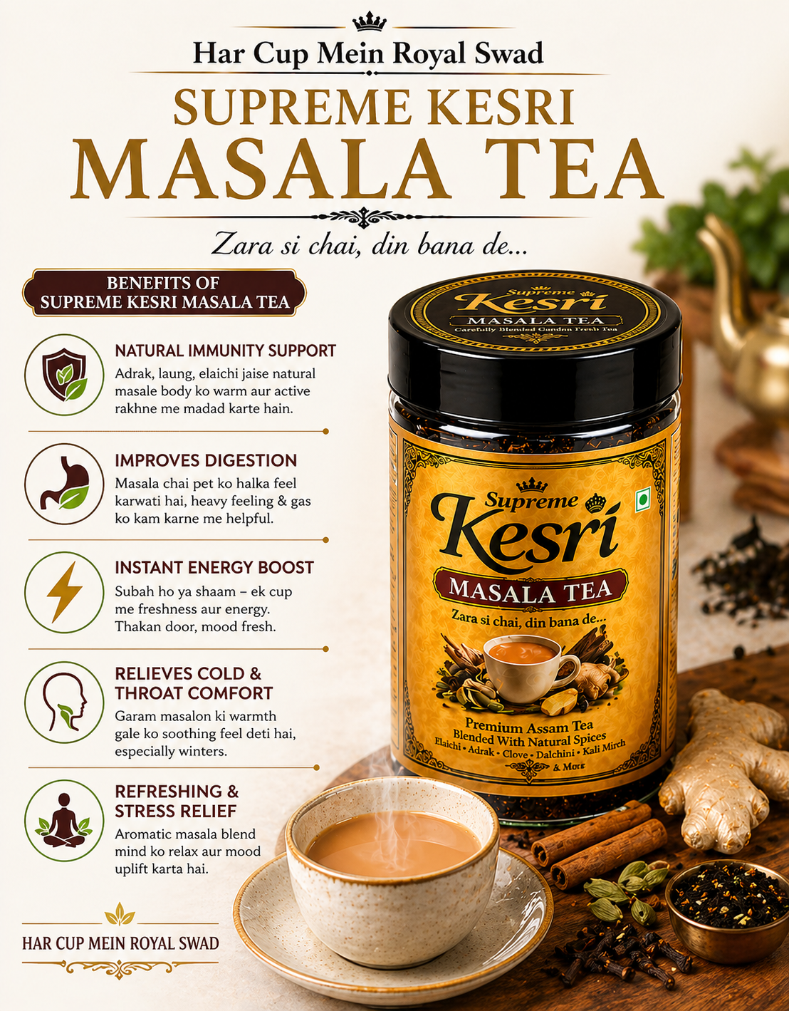 Supreme Kesri Masala Tea 200g
