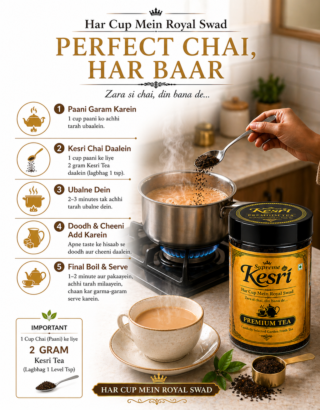 Supreme Kesri Premium Tea -200g